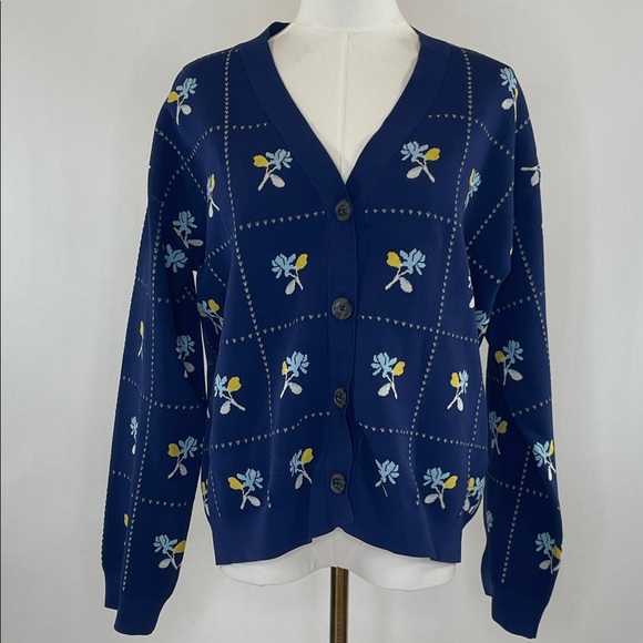 Jason Wu Oversized Pointelle Cardigan, XS - Picture 3 of 10